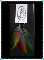 Artificial Feather Earrings